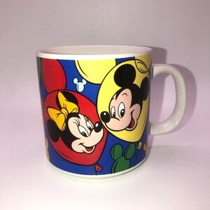 Walt Disney Mickey Mouse and Friends Coffee Mug Ceramic Balloon Background